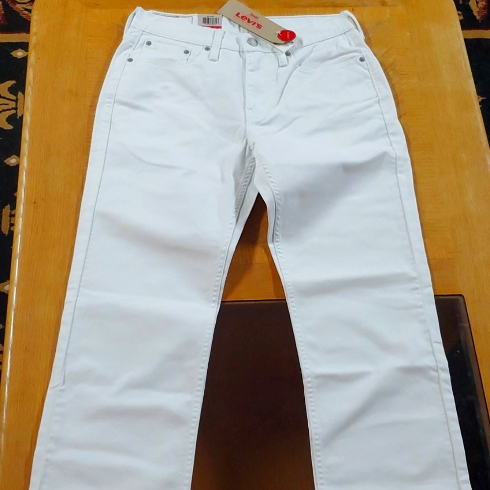 Brand New Levi's 514 All White Mens